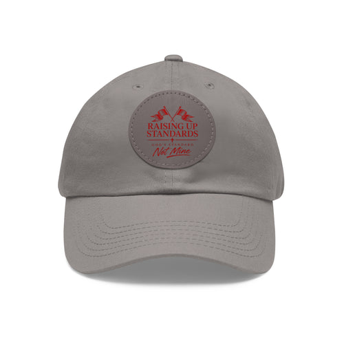 Leather Patch Hat — "Raising Up Standards" Vintage Baseball Cap