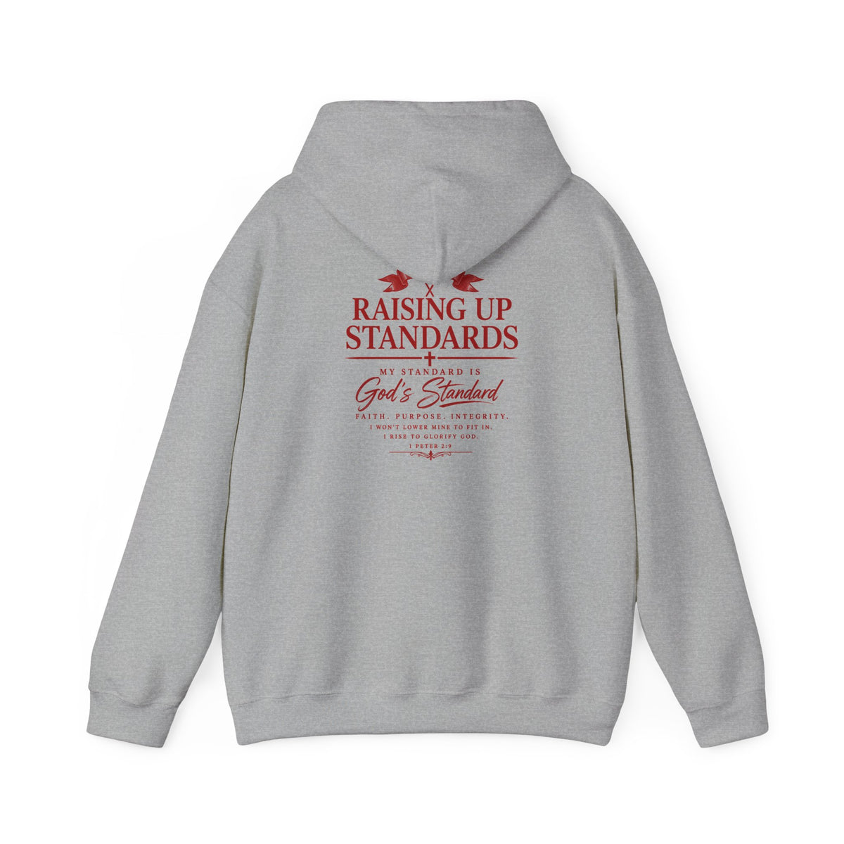 Raising Up Standards Hoodie — Faith-Based "Raising Up Standards" Pullover