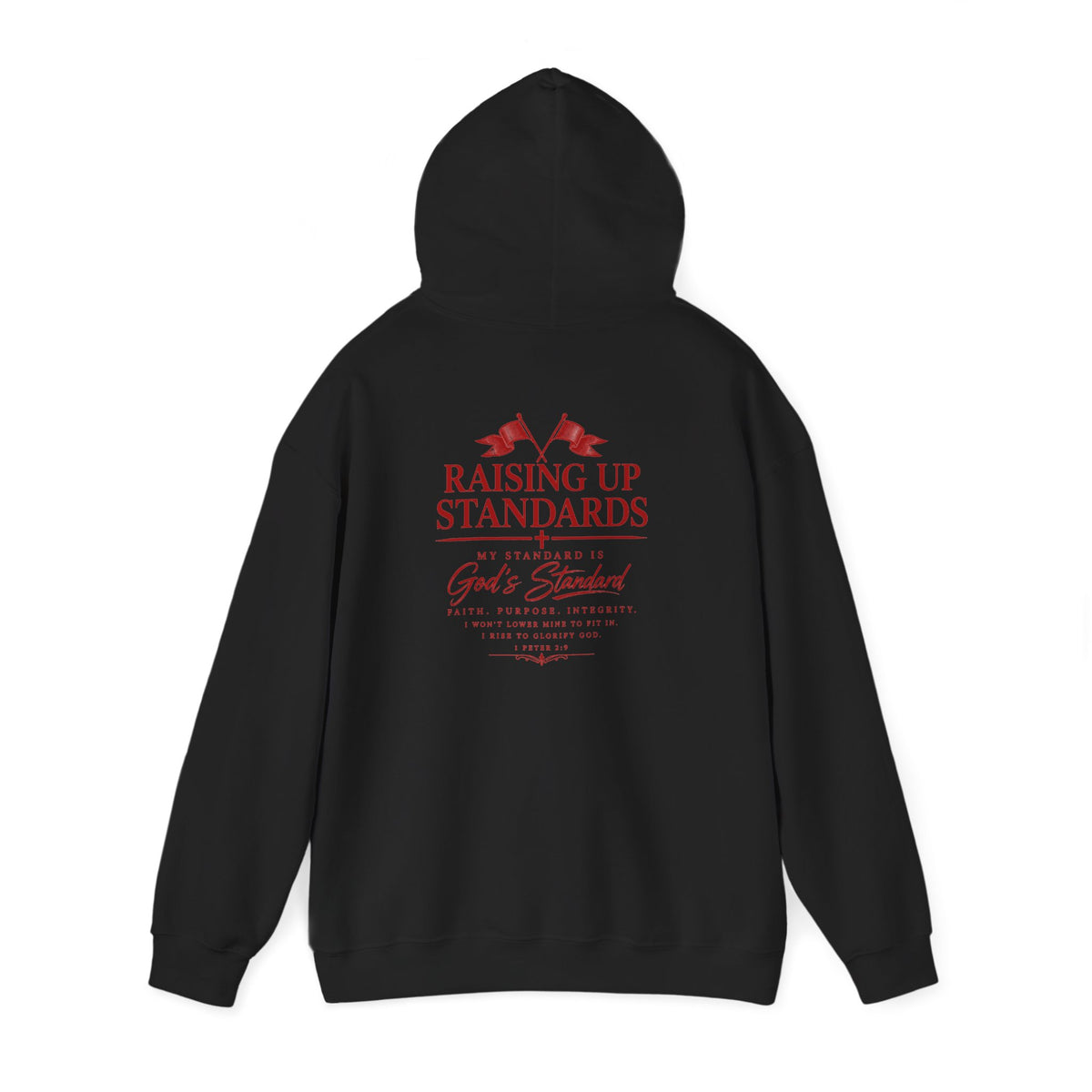 Raising Up Standards Hoodie — Faith-Based "Raising Up Standards" Pullover