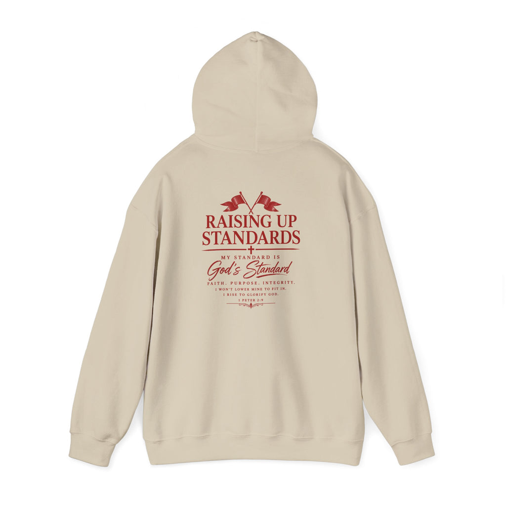 Raising Up Standards Hoodie — Faith-Based "Raising Up Standards" Pullover